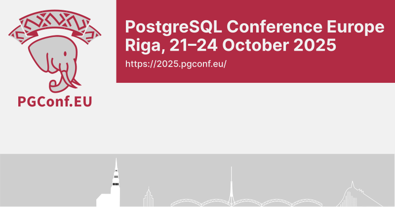 凯伦·杰克斯：PGConf.EU 2025 - 2025年PostgreSQL欧洲大会日程公布